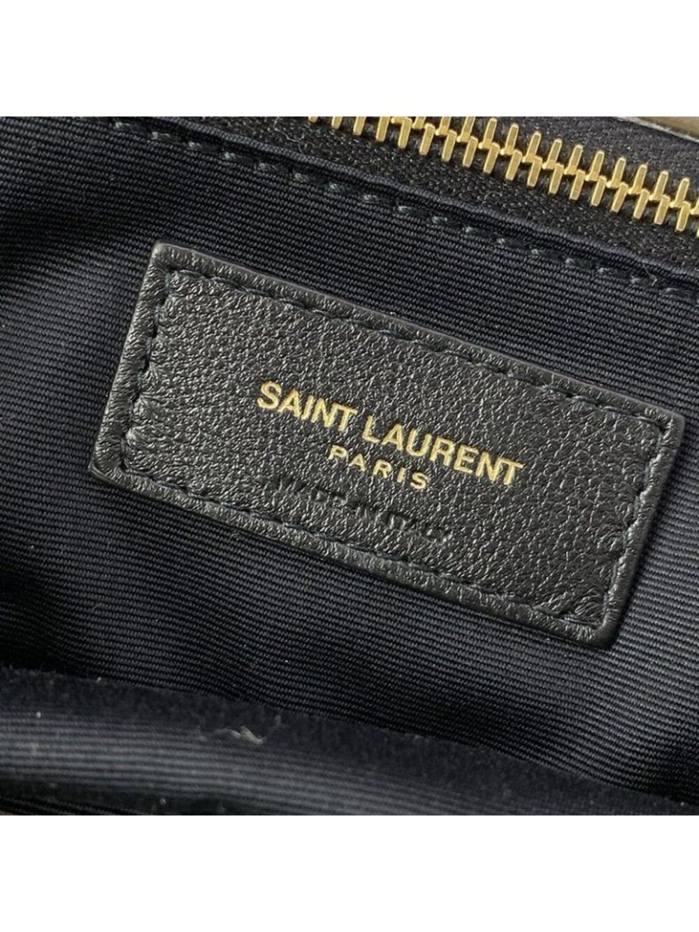 Saint Laurent Paris Shoulder Bag Calypso Dark Brown Chain Leather - Picture 11 of 16